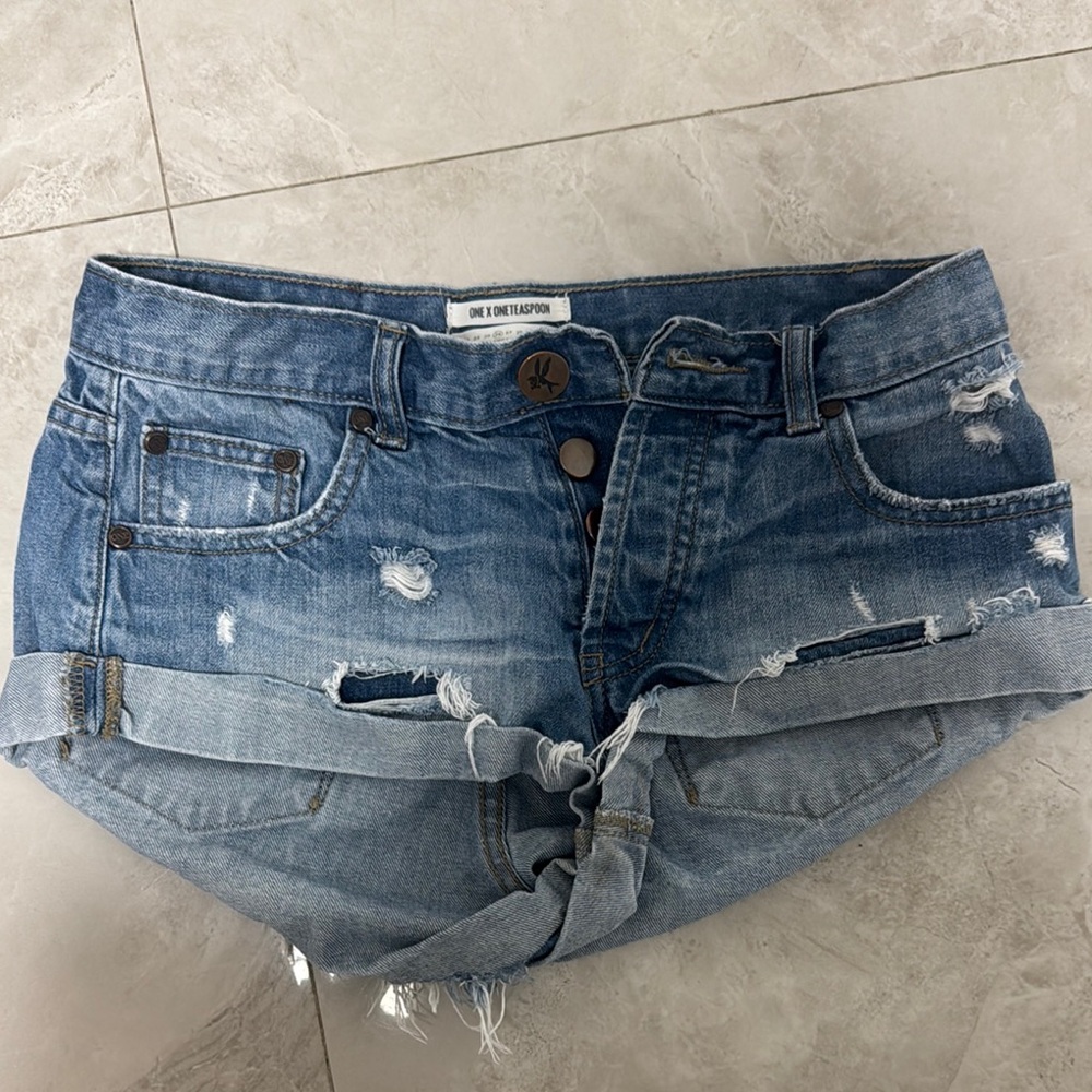 ONE TEASPOON JEAN SHORTS